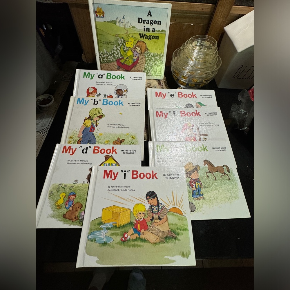 The Child's World A, B, D, E, F, H, I,  and 1 A Dragon in a Wagon Hardcover Book